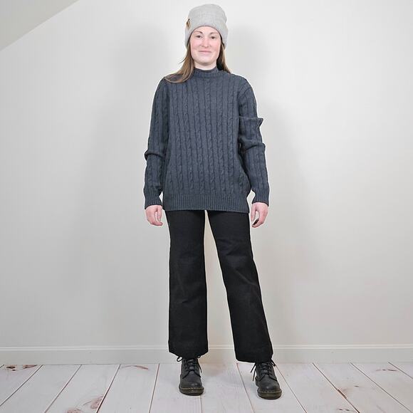 Croft & Barrow Chunky Sweater Gray Medium - Picture 2 of 10